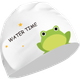 WATERTIME / Детская плавательная шапочка Shuichuan, водонепроницаемая силиконовая шапочка для плавания, не сдавливающая уши при длинных волосах, для мальчиков и девочек, дизайн «Лягушка и Маленький принц». - изображение 4