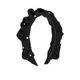Повязка на голову AJIDOU для женщин, черная тканевая повязка для волос, жемчужная повязка с широким краем, элегантная заколка и украшение для головы. - изображение 7