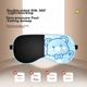 Дитяча маска для сну Good Vision для учнів, шовкова маска для очей, що блокує світло, регульована, з шовковиці, рожева з мультфільмів - зображення 6