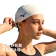 Шапочка для плавания MIZUNO, унисекс, водонепроницаемая, для взрослых с длинными волосами, защита ушей, не сдавливает, увеличенного размера, профессиональная силиконовая шапочка N2CW1S02, фиолетовая. - изображение 2