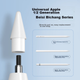 Сменные наконечники для стилуса Baseus Apple Pencil первого и второго поколений, совместимые со стилусом Apple iPad, аксессуары для письма и сенсорного управления, набор из 2 запасных наконечников. - изображение 5