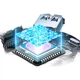 USB-концентратор SAMZHE 2.0, 4-портовая док-станция расширения, разветвитель для ноутбуков и настольных компьютеров, многопортовый преобразователь с разъемом питания, удлинительный кабель 1,5 метра, HB21-3 - изображение 2