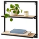 Półka ścienna Trends 4 You metalowa 2-poziomowa 40 x 12 x 40 cm 568195 (8720573549516) - obraz 1