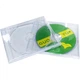 Футляр для одного CD-диска MNDA, лоток для диска, утолщенный, с лотком, 70 г, полностью прозрачный, 5 штук в упаковке. - изображение 1