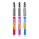 Гелевая ручка PILOT P500-53 Limited Edition, черная, 0,5 мм, шариковая, для ручек с прямым заправкой жидкостью, ручка для подписи, студенческая ручка для подготовки к экзаменам и тестирования, фиолетово-красная (лимитированная серия), набор из 3 штук. - изображение 4