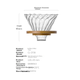 Ручна кавоварка CLITON Pour-Over Coffee Dripper з фільтр-кошиком, підходить для 1-4 порцій, домашнє використання, CL-CF08 - зображення 8
