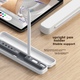 Чехол для стилуса ESCASE с конденсатором, подходит для хранения стилуса Apple Pencil второго поколения, защитный чехол для сенсорного экрана, чехол для хранения и защиты наконечника стилуса Huawei M-Pencil, серый. - изображение 7