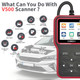 Автосканер OBD2 V500 проводной цветной дисплей — Автомобильный диагностический сканер считыватель ошибок Check Engine - изображение 7