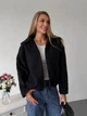 Жіноча демісезонна куртка букле Uaclothes 42 Чорний (like39500-199411349) - изображение 4