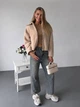 Жіноча демісезонна куртка букле Uaclothes 46 Бежевий (like39501-199421350) - зображення 3