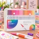 Професійний набір двосторонніх маркерів-лінерів Dual Brush Pens 100 кольорів у пластиковому кейсі - зображення 7