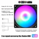 Корпусний RGB-вентилятор 90 мм для Mini ITX, 5 В ARGB SYNC, 4-pin PWM, для охолодження - зображення 3