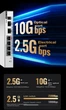 Коммутатор H3C S1506FX 2.5G на 4 порта с оптическим портом 10G, для NAS - изображение 8