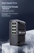 Коммутатор NetLINK HTB-6000 промышленный гигабитный на 8 портов на DIN-рейку - изображение 8