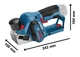 Акумуляторний рубанок Bosch Professional GHO 12V-20 12 В 56 мм 2x3 А·год L-BOXX (06015A7001) - зображення 4