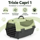 Контейнер-переноска Trixie Capri 1 для кошек и собак до 6 кг, XS, 32×31×48 см, серо-светло-зеленая - изображение 4