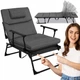 Кресло-раскладушка садовое Springos складное GC0067 Grey/Black - изображение 2