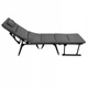 Кресло-раскладушка садовое Springos складное GC0067 Grey/Black - изображение 6
