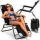 Шезлонг (крісло-лежак) Springos Zero Gravity для пляжу, тераси та саду GC0060 Black - зображення 14