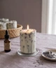 Свічка ароматична соєва арома свічка ручної роботи декоративна свічка ароматизована з соєвого воску з гілочками натуральної лаванди 45 годин горіння аромат мандарин - зображення 6