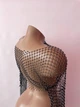 Жіноча блискуча кофта-сітка з каменями S/M (100125) - изображение 3