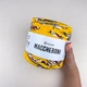 Пряжа YARNART Maccheroni трикотажна плоска для макраме в'язання декору та сумок жовта малюнок Заєць (7980006) - изображение 1