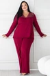 Пижама батальная з брюками трикотаж Пм1285, 3XL - изображение 1