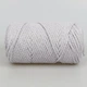 Пряжа-шнур YarnArt Macrame Rope 3mm, Серый №756, 250 г / 63 м, хлопковый шнур для вязания, макраме, сумок, корзин и кашпо - изображение 3