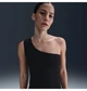Майка жіноча Nike Dri-Fit Asymmetrical Tank Top Black M Чорний HJ2287-010 - зображення 2