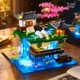 Конструктор дом с водопадом и сакурой 418 деталей с Led подсветкой детский развивающий пластиковый для мальчиков и девочек от 6 лет - зображення 2