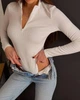Боди из рубчика на флисе 42-44 белый - изображение 2