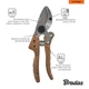 Секатор с наковальней для обрезки веток, сталь SK5, V-SERIES, V1082 - изображение 4