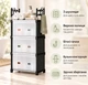 Комод дитячий пластиковий WFB04D 42x29x110 см / Вузька збірна шафа-органайзер з 3 ящиками та верхньою полицею / Стелаж для зберігання - зображення 3
