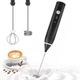 Аккумуляторный капучинатор 2в1 Coffe mixer 918D, Ручной мини миксер для взбивания молока и сливок - изображение 1