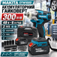 Аккумуляторный гайковерт Makita DTW1000 300 Нм бесщеточный гайковерт 48 В 6 А·час с 2 аккумуляторами набор сверл бит головок реверс LED-подсветка инструмент в кейсе для авто и монтажных работ - изображение 1