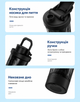 Черная бутылка-шейкер электрическая 600 мл с USB зарядкой, автоматический миксер для протеиновых коктейлей - изображение 3