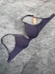 Бюстгальтер зі вставними подушечками Thirdlove 24/7 Classic Uplift Plunge Bra - Синій - 75C - зображення 2