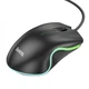 Миша HOCO GM19 Enjoy gaming luminous wired mouse Black - изображение 3