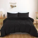 Простирадло Satin Light Pro 10-006 Black 150*220 - зображення 4