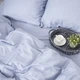 Простирадло Сатин "0843 Grey Blue" 150*220 - зображення 1