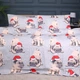 Простирадло MirSon Ranforce Elite 17-0599 New Year's pug Grey 200*220 - зображення 2