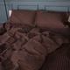 Простынь Satin Stripe 30-0006 Dark Brown 200*220 - изображение 2