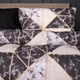 Простирадло Ranforce Elite 17-0693 Marbe Black Blocks 110*160 - зображення 4