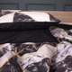 Простирадло Ranforce Elite 17-0693 Marbe Black Blocks 110*160 - зображення 2