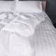 Простирадло Satin Stripe 30-0001 White 150*220 - зображення 1