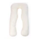 Подушка для беременных и отдыха U-образная № 8025 Satin Stripe "Soft Yellow" EcoSilk страйп-сатин 140*75*20 - изображение 13