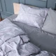 Простынь Сатин STANDART 22-1428 Leafsong gray 150*220 - изображение 1
