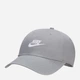 Детская бейсболка Nike Club Unstructured Futura Wash FB5063-073 50-56 Серая (197599706656) - изображение 1