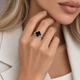 Серебряное кольцо DIVA Очаровательный чотырехлистник 20 - изображение 3
