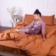 Простынь Satin Stripe 30-0005 Brown 110*160 - изображение 6